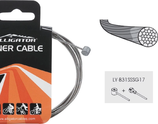 Alligator SUPERIOR SHINE Brake Inner Cable 1700mm MTB 3 Alligator SUPERIOR SHINE Brake Inner Cable 1700mm MTB