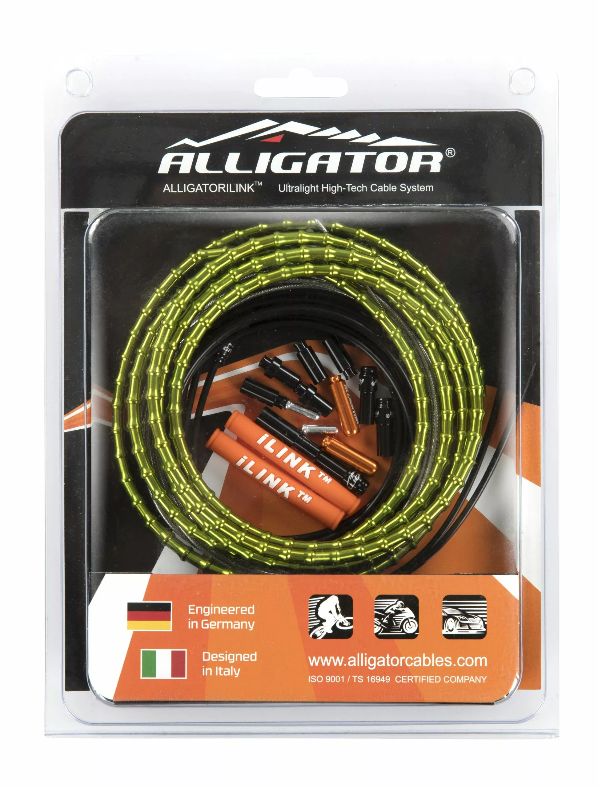 Alligator ALLIGATORILINK MTB Brake Cable Kit Merida Green 3 Alligator ALLIGATORILINK MTB Brake Cable Kit Merida Green