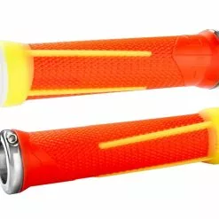 ODI AG1 LOCK-ON Griffe Neon Orange/yellow 135mm