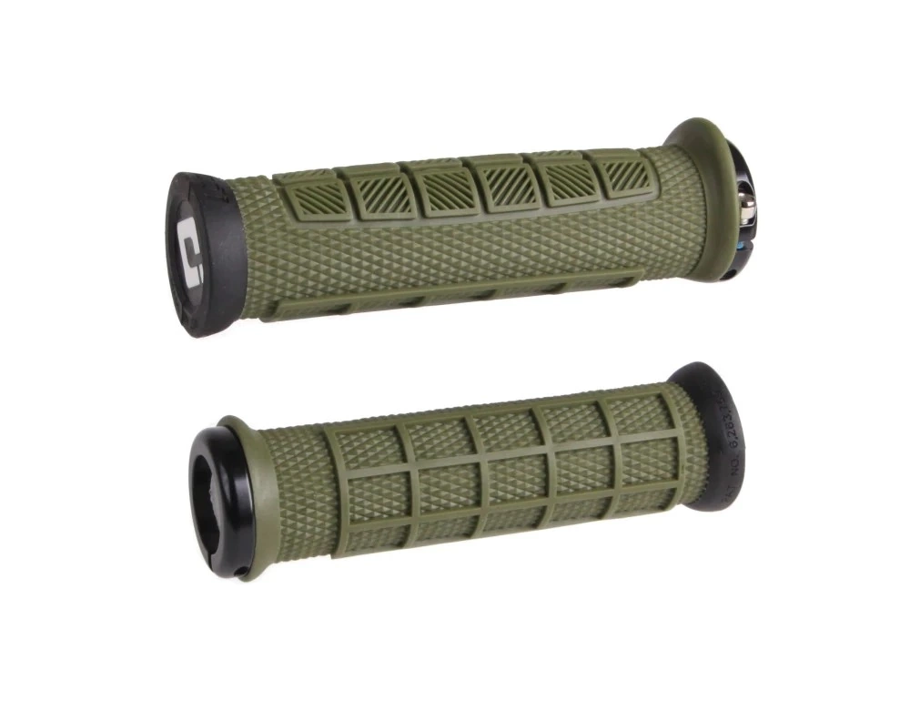 ODI ELITE PRO LOCK-ON Griffe Olive 130mm 3 ODI ELITE PRO LOCK-ON Griffe Olive 130mm
