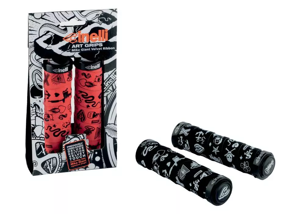 Cinelli MIKE GIANT Griffe Schwarz/weiss 129mm 3 Cinelli MIKE GIANT Griffe Schwarz/weiss 129mm