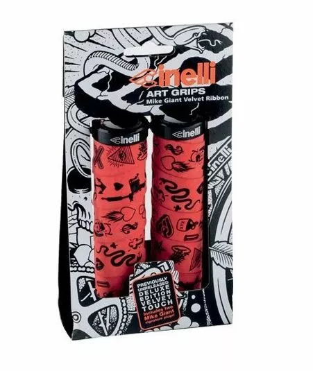 Cinelli MIKE GIANT Griffe Rot/schwarz 129mm 3 Cinelli MIKE GIANT Griffe Rot/schwarz 129mm