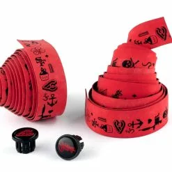 Cinelli MIKE GIANT Lenkerband Rot/schwarz 129mm