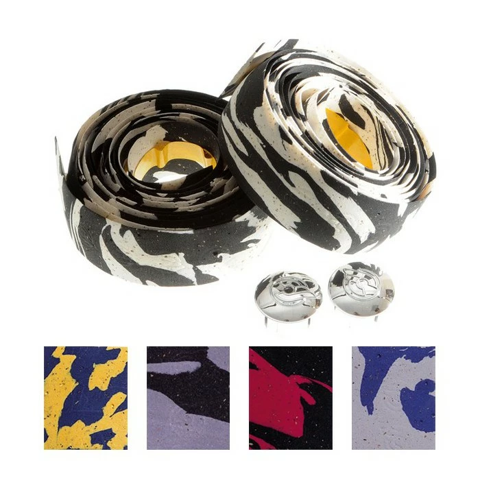 Cinelli MACRO SPLASH Lenkerband Weiss/schwarz 129mm 3 Cinelli MACRO SPLASH Lenkerband Weiss/schwarz 129mm