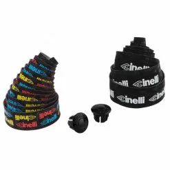 Cinelli LOGO VELVET Lenkerband Schwarz/bunt