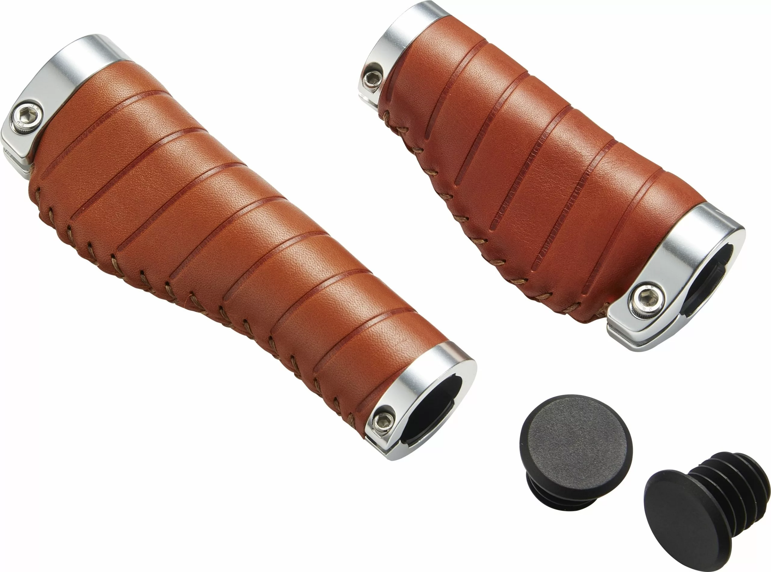 Voxom GR24 Ergo Griffe Grip Shift Lederbraun 140/105 3 Voxom GR24 Ergo Griffe Grip Shift Lederbraun 140/105