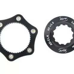 Contec CENTERLOCK/6-BOLT Bremsscheiben Adapter Schwarz